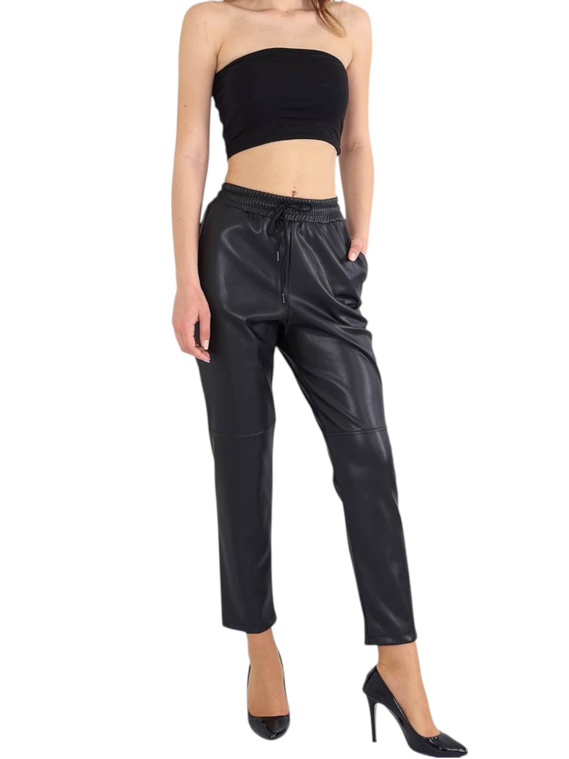 fashionshowcase - regular Pantalón 'RENA EDGE' en negro