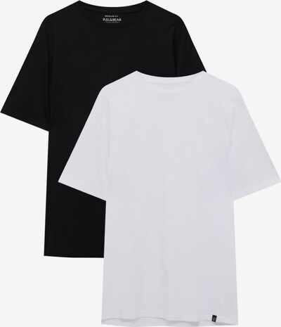 Tricou Pull&Bear pe negru / alb, Vizualizare produs