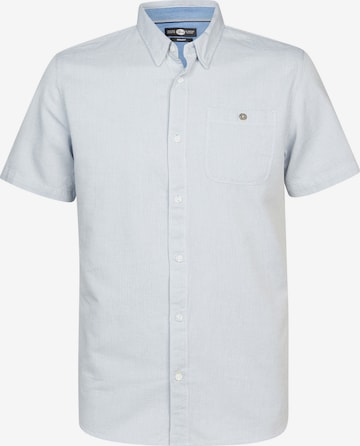 Coupe regular Chemise Petrol Industries en bleu : devant