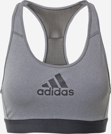 Soutien-gorge de sport ADIDAS SPORTSWEAR en gris : devant