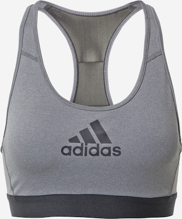 Reggiseno sportivo di ADIDAS SPORTSWEAR in grigio: frontale