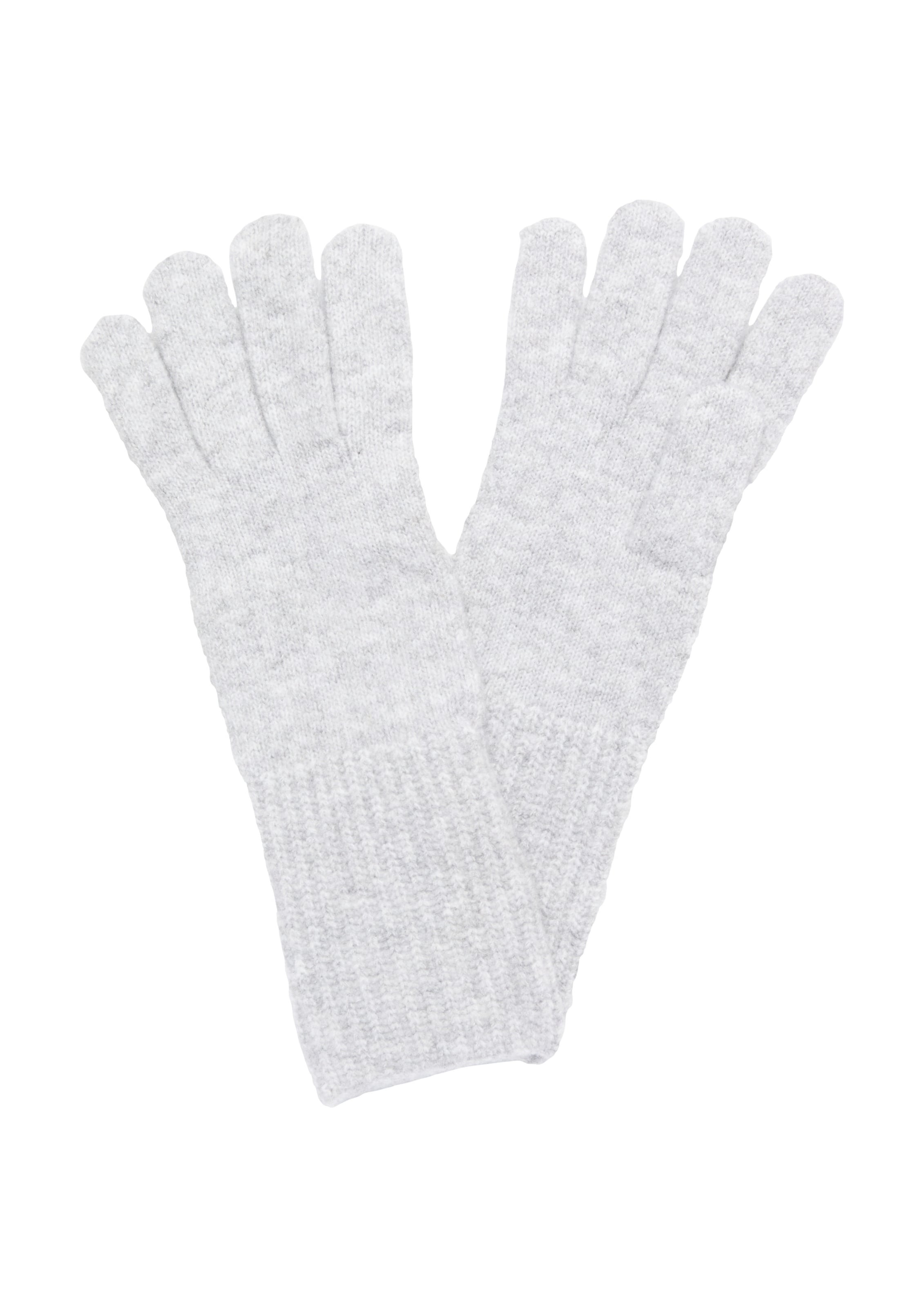 s.Oliver Full Finger Gloves in Grey: front