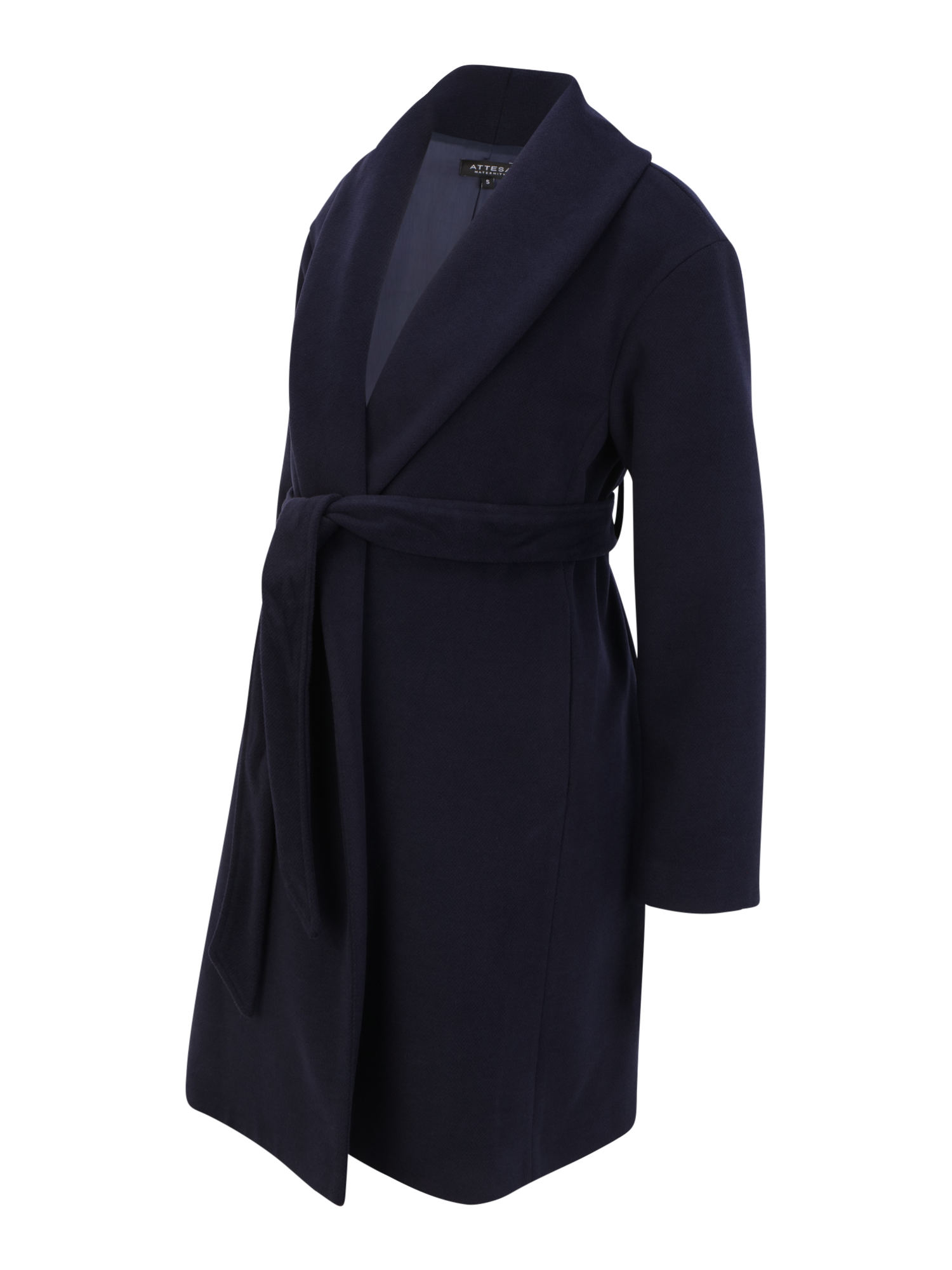 AP02f Odzież Attesa Płaszcz przejściowy Cappotto w kolorze Ciemny Niebieskim 