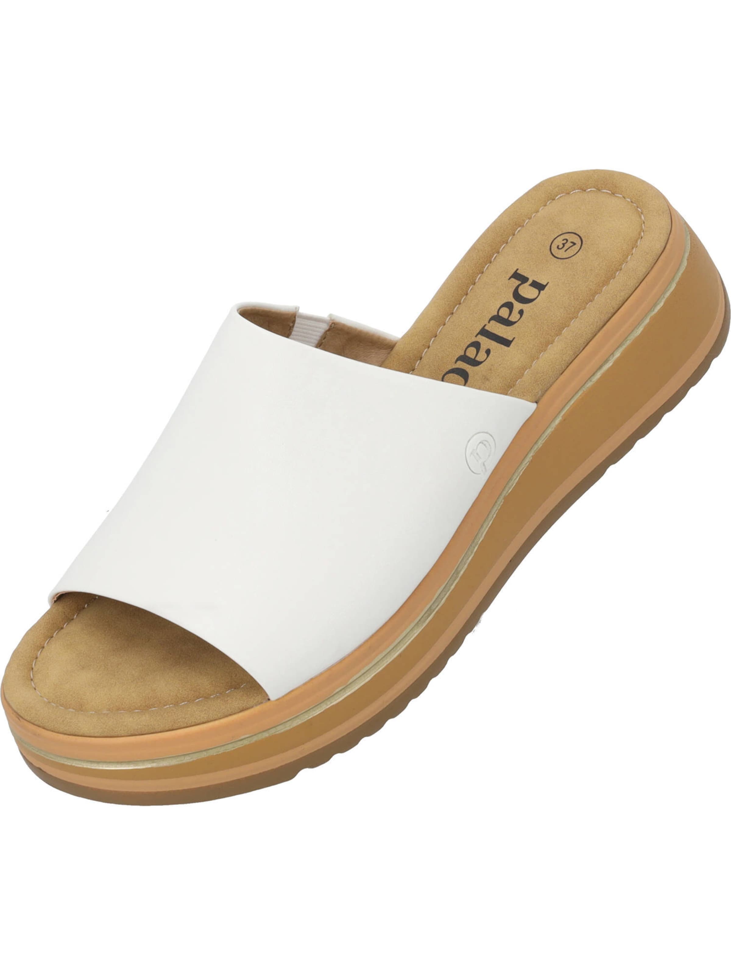 Palado Muiltjes 'Rhat' in Wit: voorkant