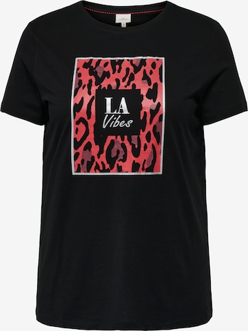 ONLY Carmakoma Majica 'CARBOOSTERY' | črna barva: sprednja stran