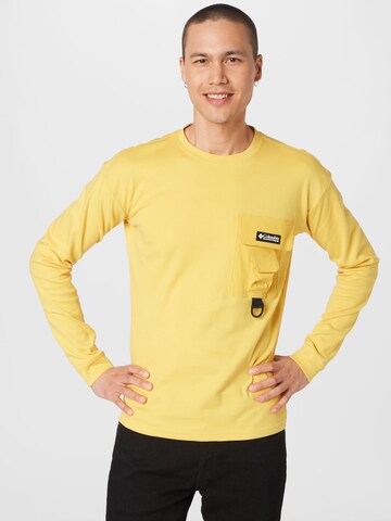 COLUMBIA Performance Shirt 'Field Creek™' in Yellow: front