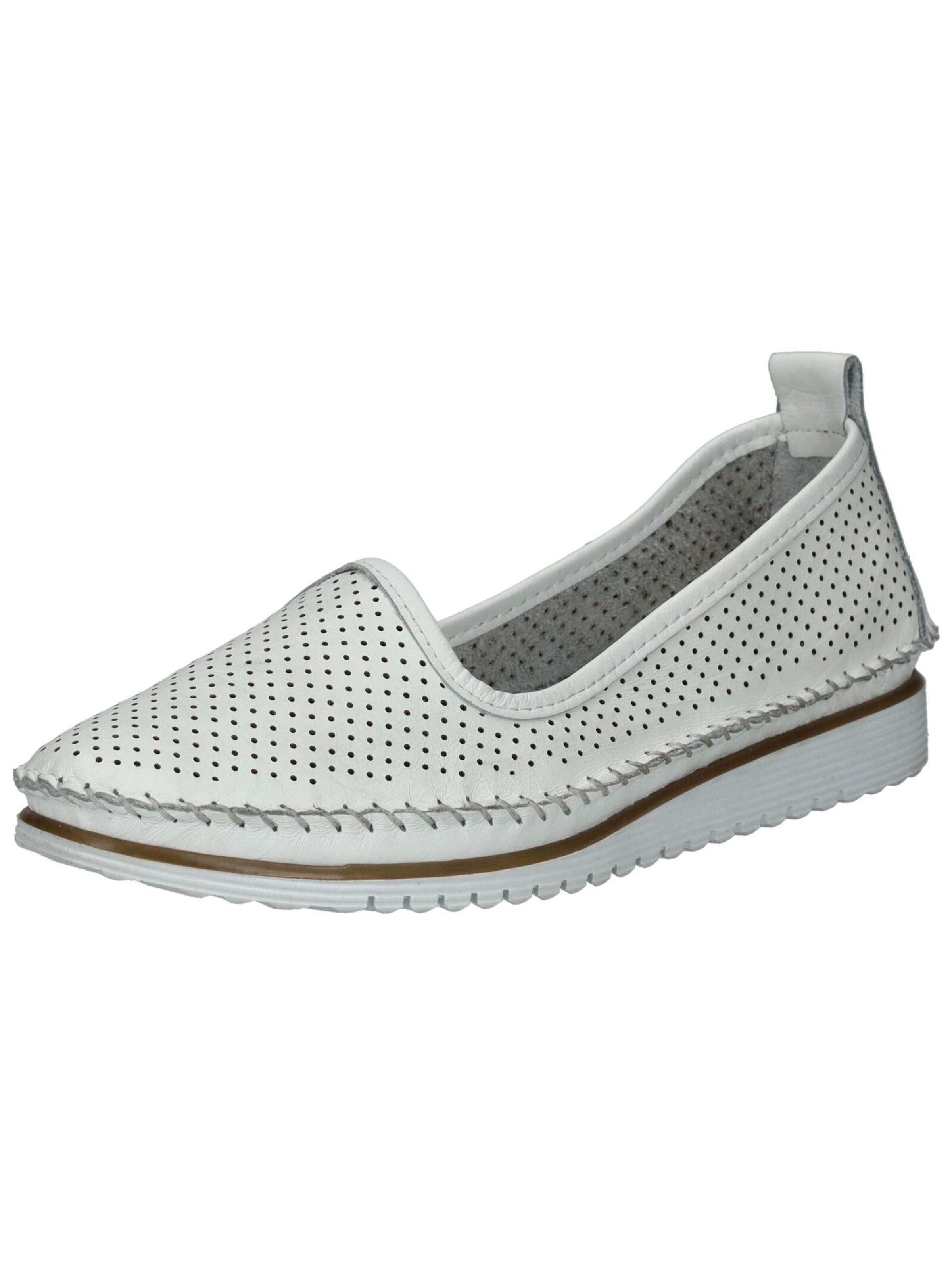 Esgano Slip-ons in White: front