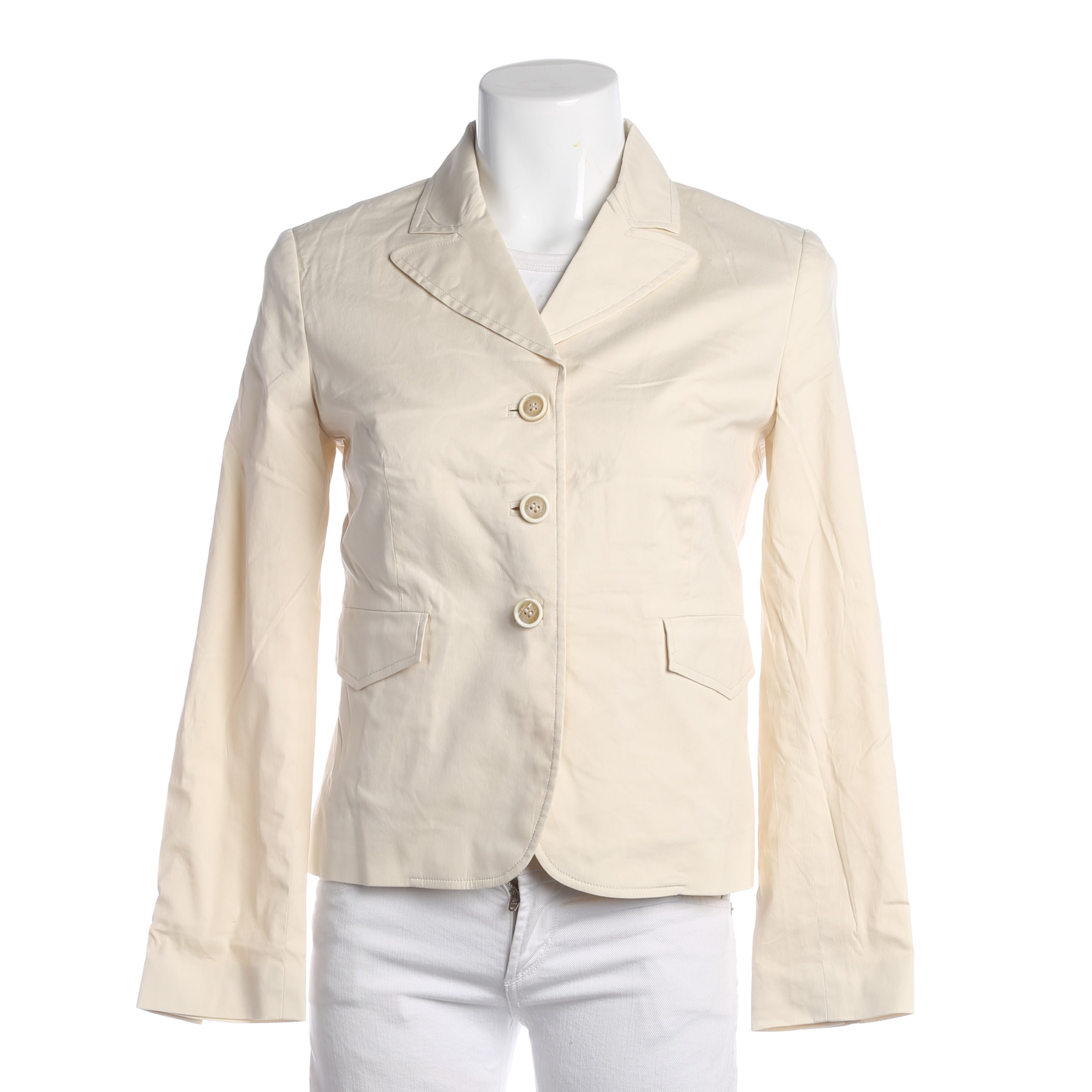 PRADA Blazer in S in creme, Produktansicht