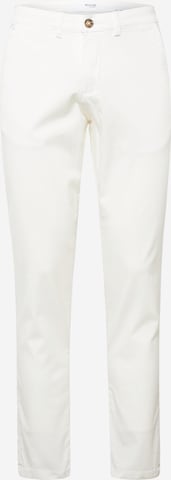 SELECTED HOMME Slimfit Chino 'Miles Flex' in Wit: voorkant