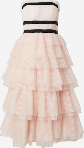 True Decadence Рокля за коктейл в оранжево: отпред