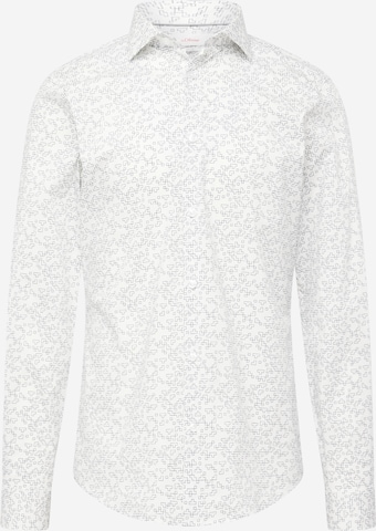 Coupe slim Chemise s.Oliver en blanc : devant