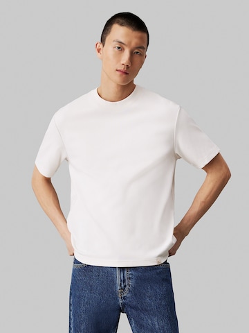 Calvin Klein Jeans Shirt in Wit: voorkant