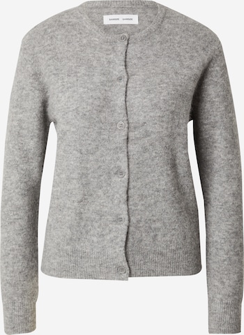 Samsøe Samsøe Knit Cardigan 'NOR' in Grey: front