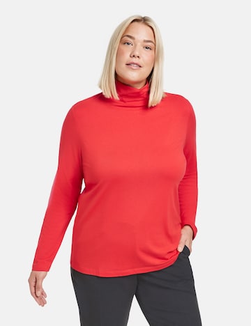 SAMOON Shirt in Rood: voorkant