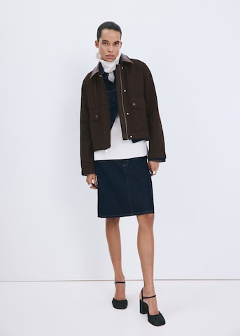 MANGO Between-season jacket 'Amelia' in Brown