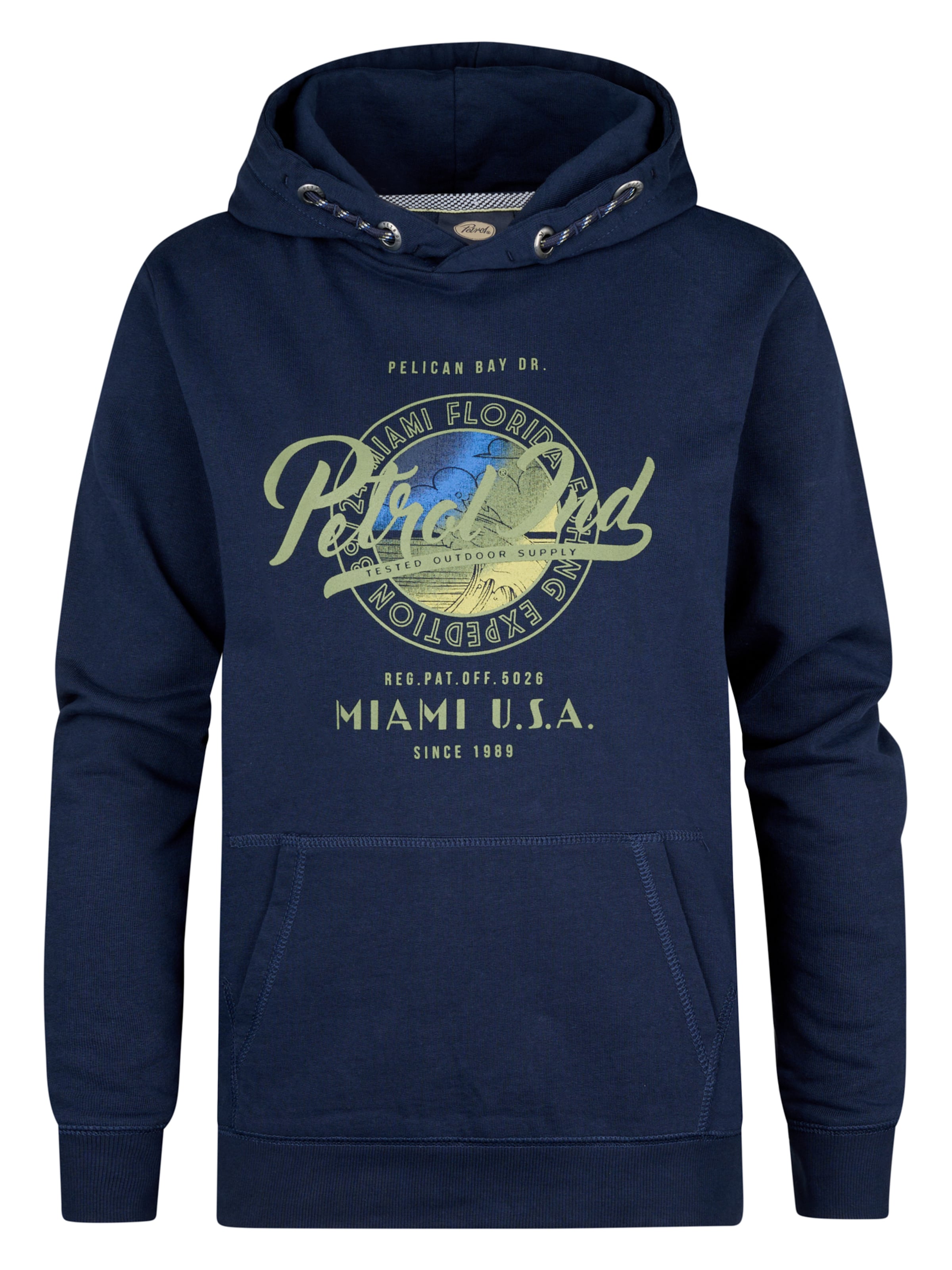 Petrol Industries Sweatshirt 'Grove' in Blue: front