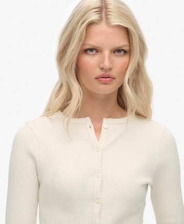 Superdry Gebreid vest in Wit