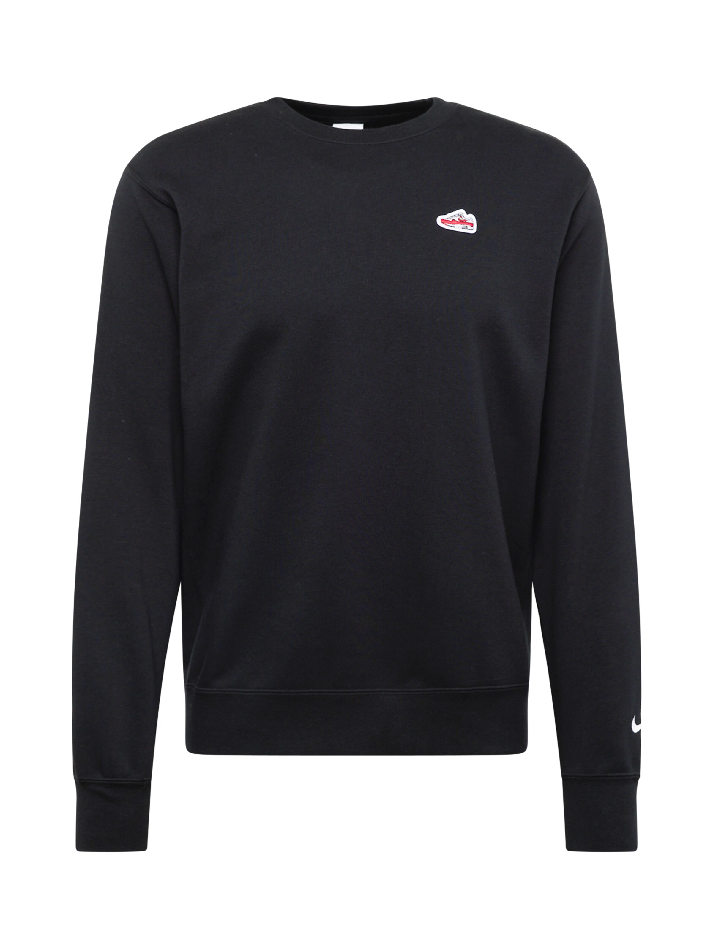 nike black jumper with white tick