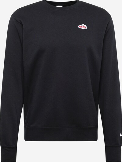Nike Sportswear Sweatshirt in de kleur Rood / Zwart / Wit, Productweergave