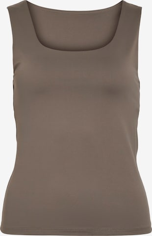 VILA Top 'VIKenza' in Bruin: voorkant