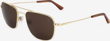 Occhiali da sole 'CHECKMATE' di American Optical in oro: frontale
