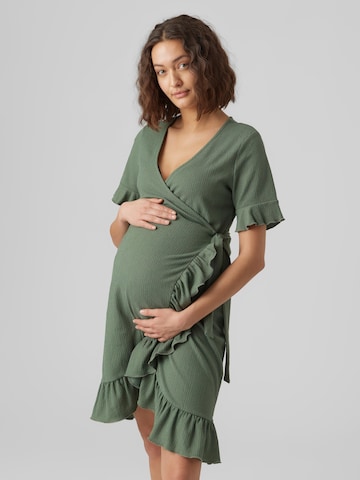 Vero Moda Maternity Jurk 'Gelina' in Groen: voorkant