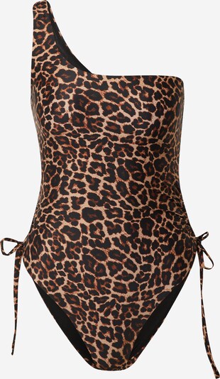 hunkemöller x NA-KD Jednodielne plavky - hnedá / svetlohnedá / čierna, Produkt