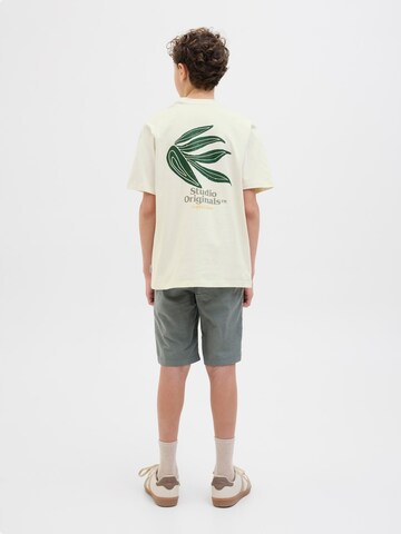 Maglietta 'Paros' di Jack & Jones Junior in bianco: frontale