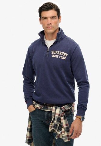 Sweat-shirt 'Vintage Athletic' Superdry en bleu : devant