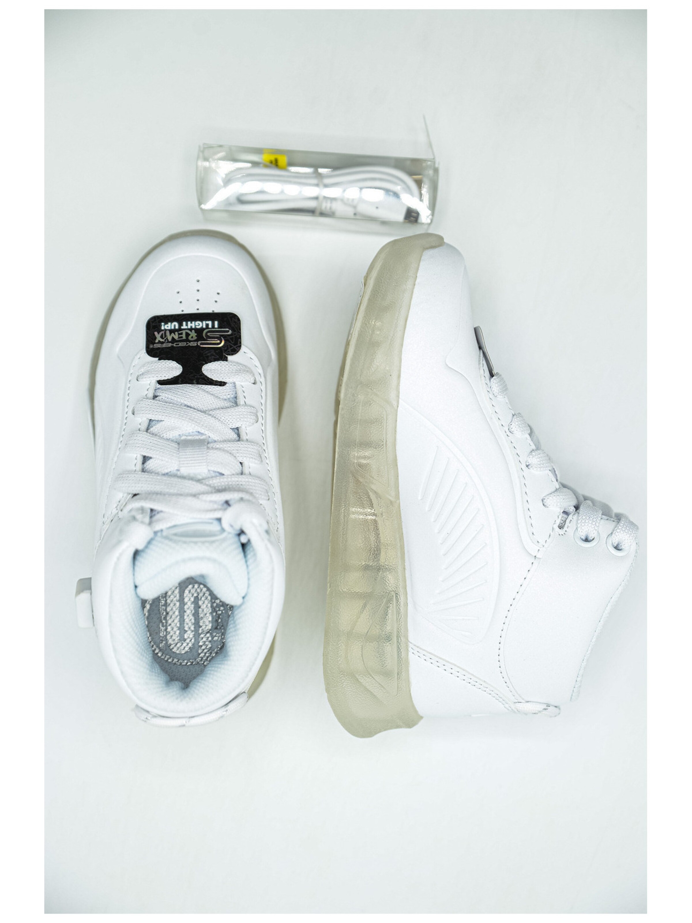SKECHERS - Botas 'Skechers S-Lights Remix' en blanco