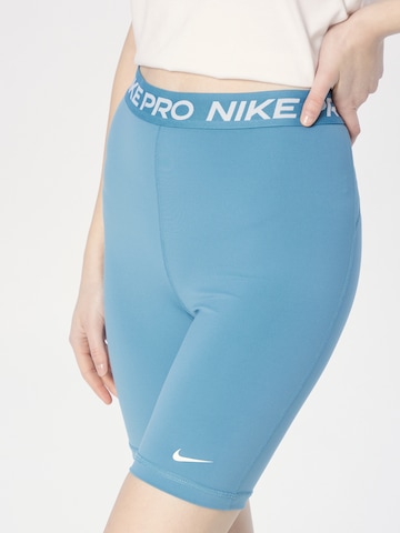 NIKE Skinny Športne hlače 'Pro 365' | modra barva