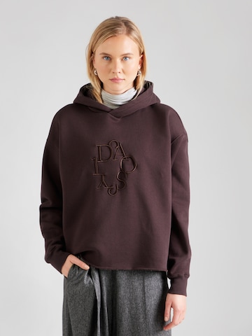 Felpa di 10Days in marrone: frontale