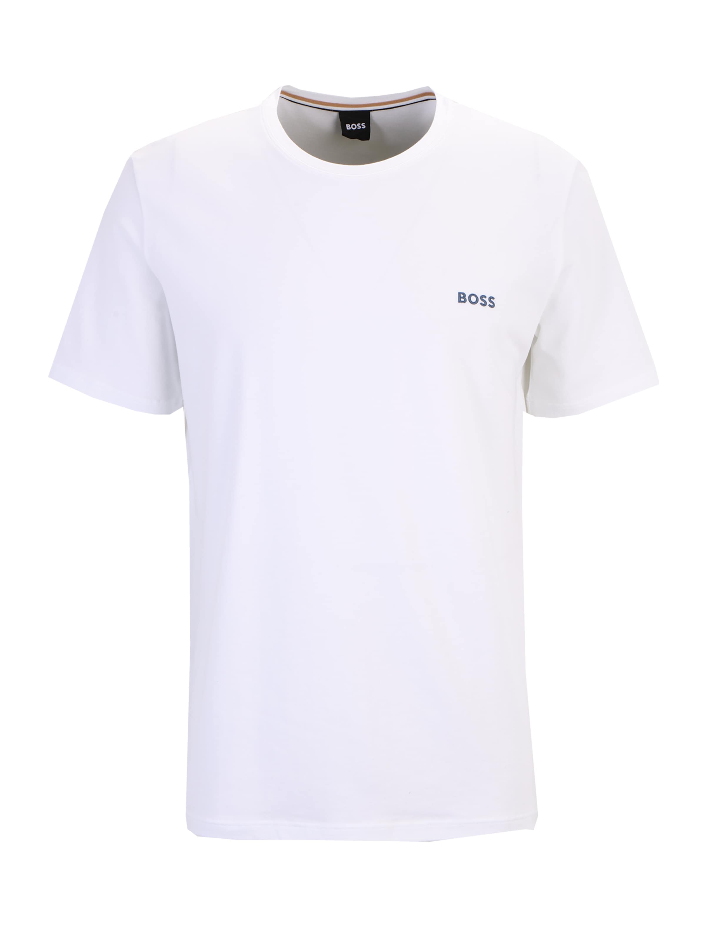 Männer Shirts BOSS Black T-Shirt in Naturweiß - EY63583