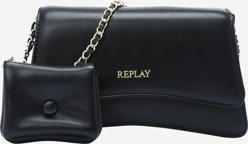 REPLAY Crossbody Bag in Black: front