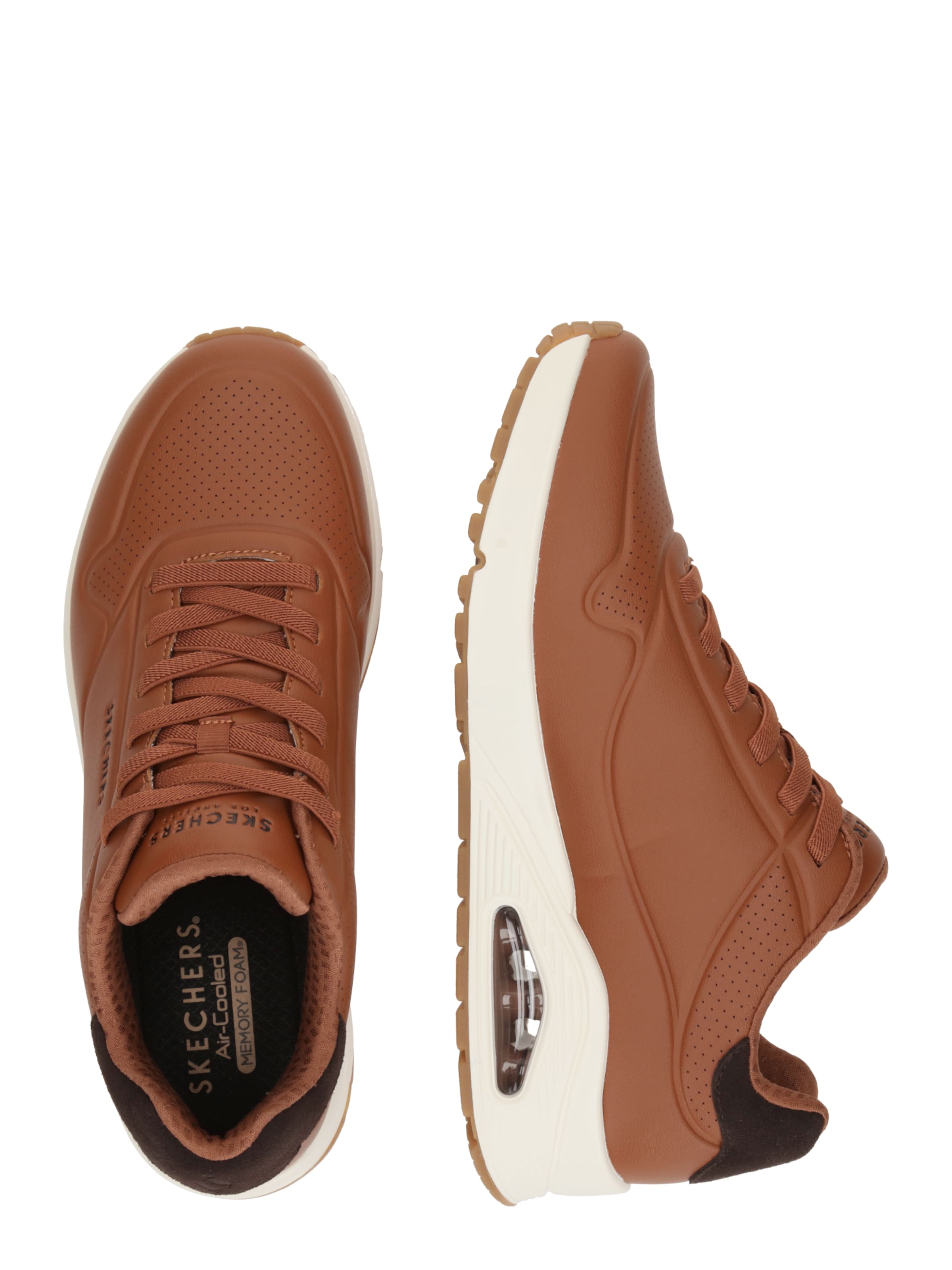 SKECHERS Nizke superge 'UNO - TAILORED AIR' | rjava barva