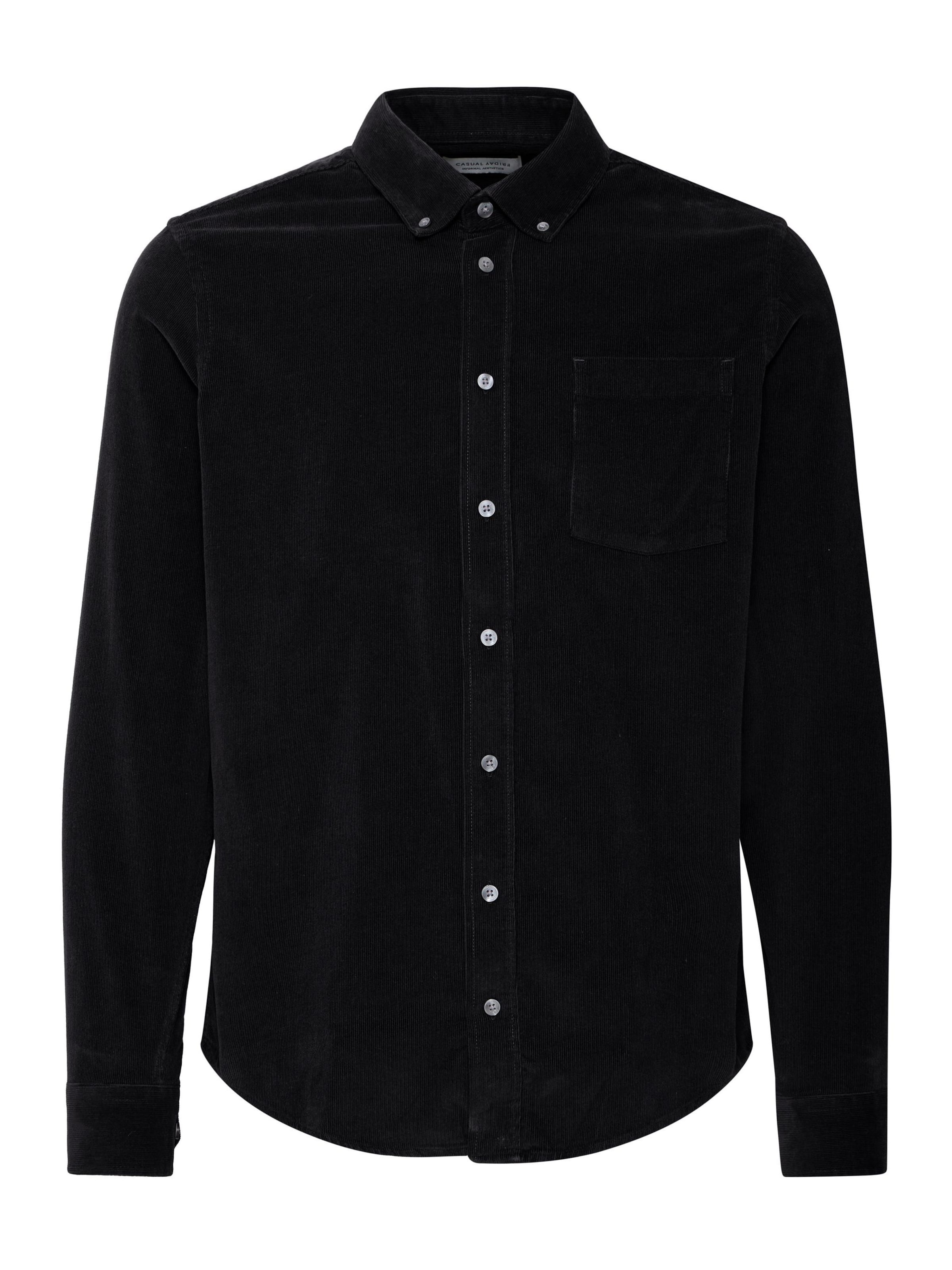 Casual Friday Skjorte 'Anton' i sort: forside