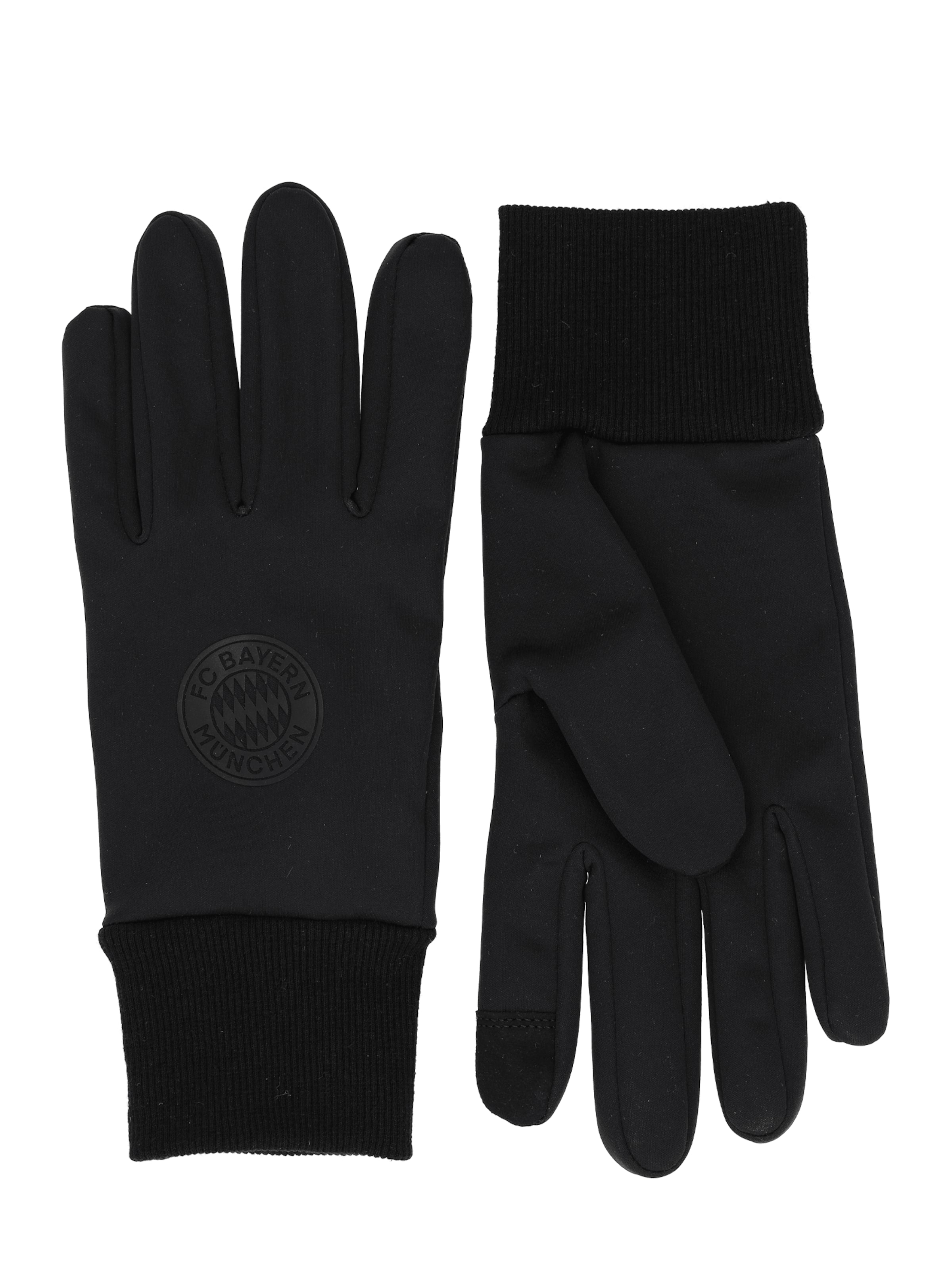 FC BAYERN MÜNCHEN Full Finger Gloves in Black, Item view