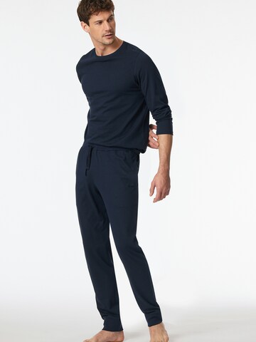SCHIESSER Pajama Pants ' Mix + Relax ' in Blue