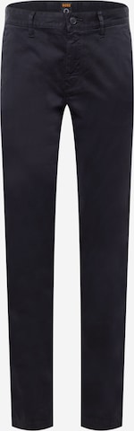 Pantalon chino 'Taber' BOSS en noir : devant