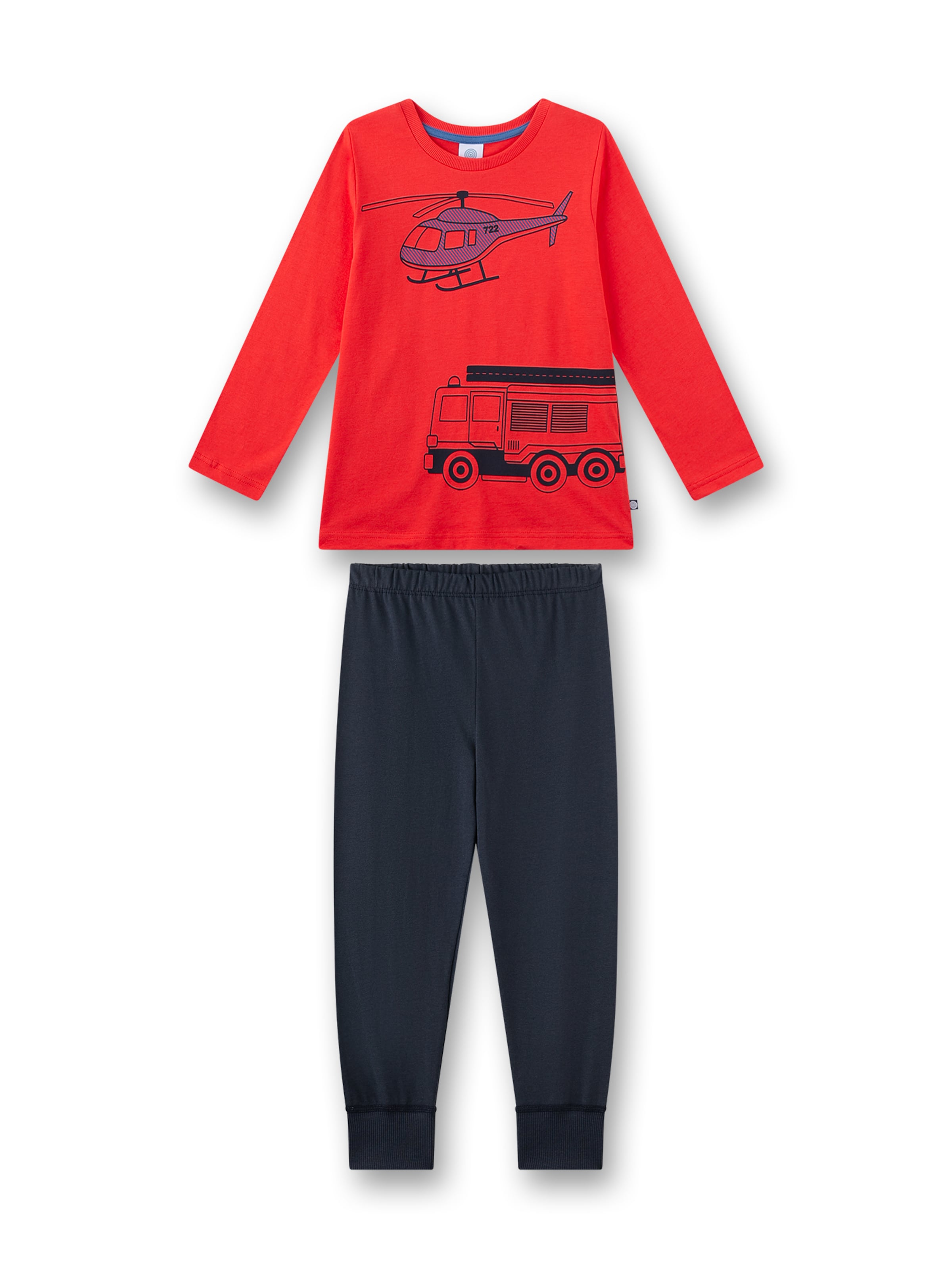 Sanetta - Pijama en azul: frente