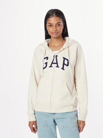 GAP Sweatjakke i beige: forside