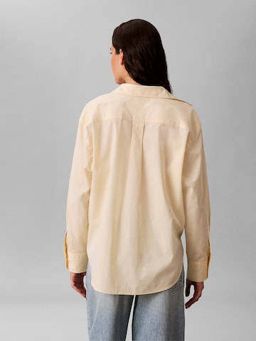 Calvin Klein Jeans Bluse in Beige