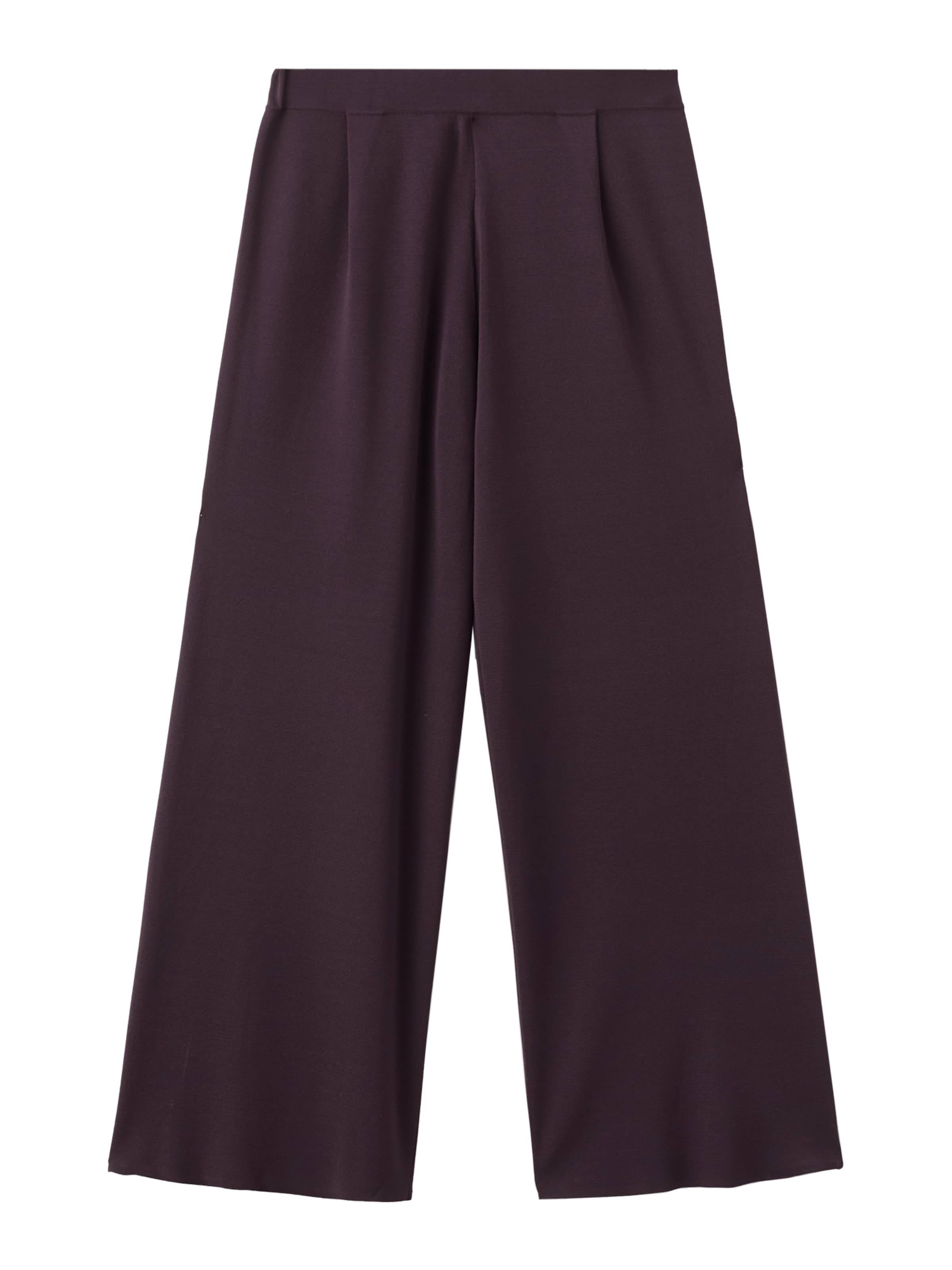 MANGO Wide leg Bandplooibroek 'ROSARIO' in Rood: voorkant