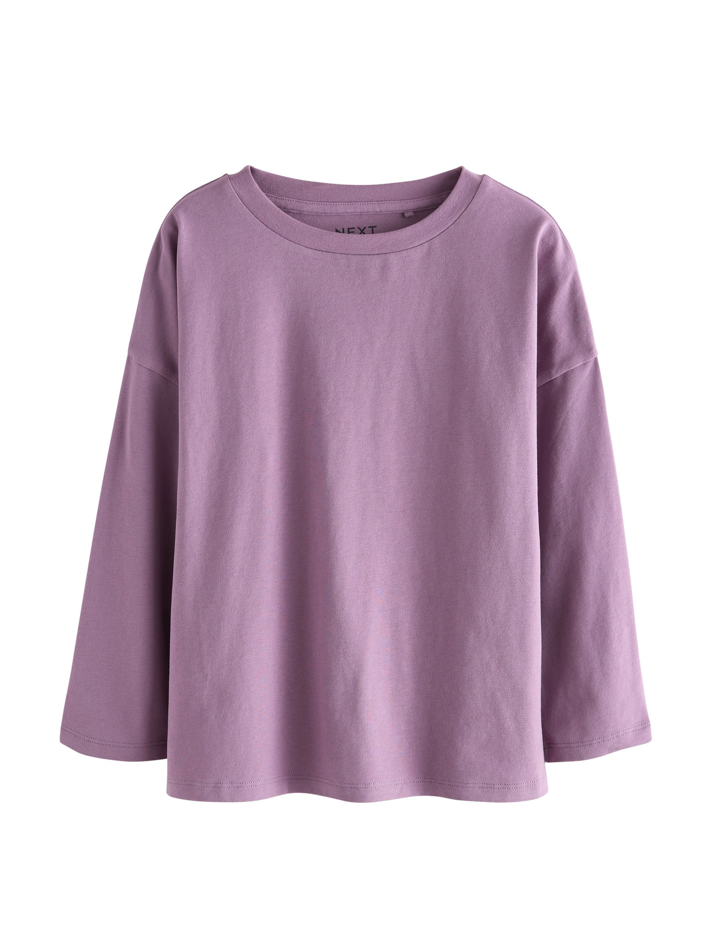 T-Shirt Next en violet : devant