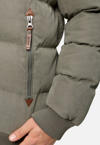 INDICODE JEANS Winterjas 'Adeline' in Groen