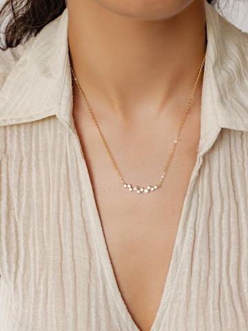 Hey Happiness Sieraden set 'Gemstone Crown and Pearl Layering Necklaces Set' in Goud