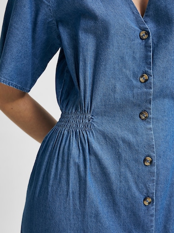 SELECTED FEMME Shirt Dress 'Clarisa' in Blue