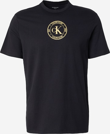 T-Shirt Calvin Klein Jeans en noir : devant