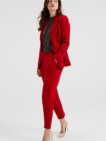 WE Fashion Slimfit Broek in Rood