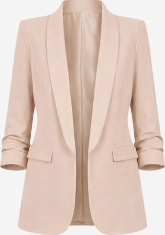 Worldclassca Blazer 'Damen Blazer 3/4 Arm mit Raffung' in Beige: Vorderseite